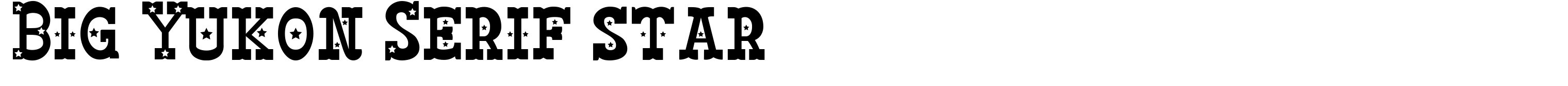 Big Yukon Serif star